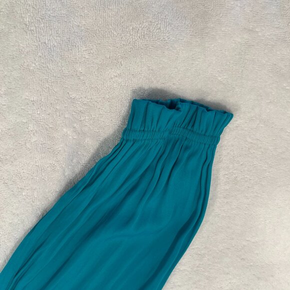 Lilly Pulitzer Dee Dee Mini Dress Sz XL Malachite Teal Blue Off Shoulder Ruffle - Picture 6 of 7